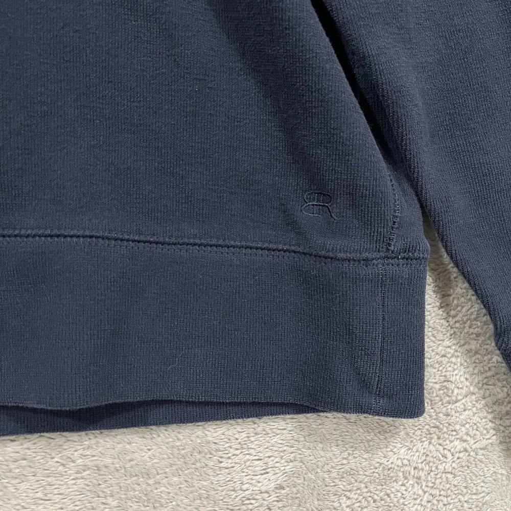 Banana Republic Sweater Mens XL 1/4 Zip Heavyweight Preppy Navy‎ Blue Academia